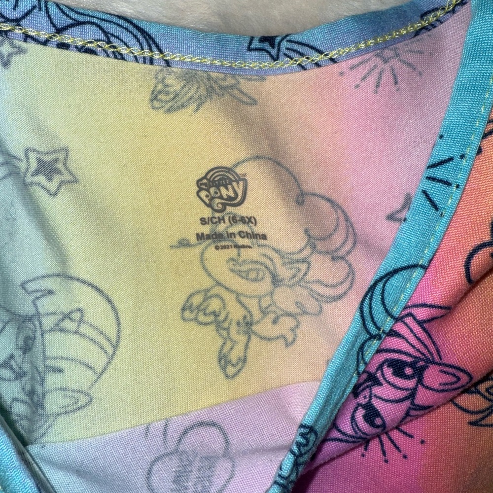 My Little Pony girls rainbow dress size 6/6x - Picture 2 of 2
